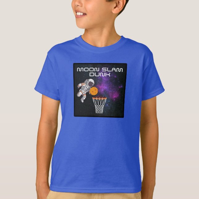Moon Slam Dunk Astronaut T-Shirt (Vorderseite)