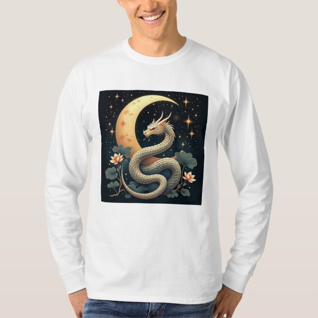 Moon Snake stars T-Shirt (Vorderseite)