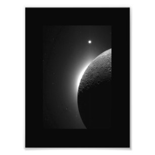 Moon, Solar Corona und Venus Space Fotodruck