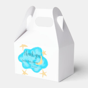 Moon Star Wolken Aquarell Babydusche geben Namen Geschenkschachtel