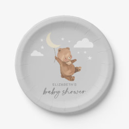 Moon Stars Bear Baby Duschpapier Teller