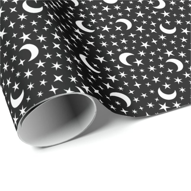Moon & Stars Geschenkpapier (Rolleneckpunkt)
