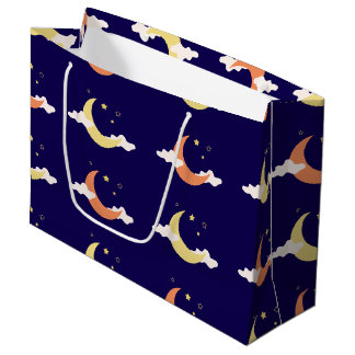 Moon & Stars Große Geschenktasche Große Geschenktüte