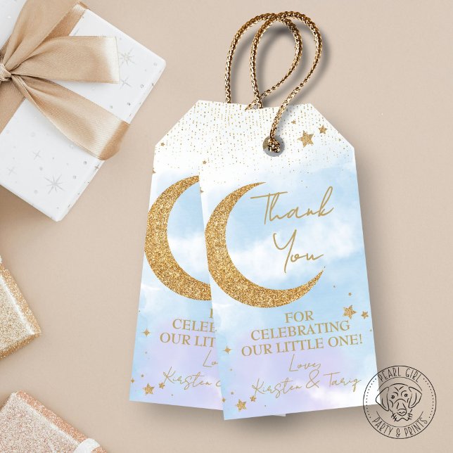 Moon & Stars Kinderdusche Danke für Ihr Geschenk T Geschenkanhänger (Von Creator hochgeladen)