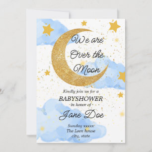 Moon & Stars Kinderdusche Einladung