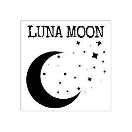 Moon Stars Luna Gummistempel