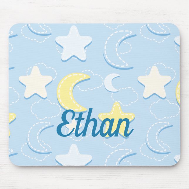Moon & Stars Muster Mousepad (Vorne)