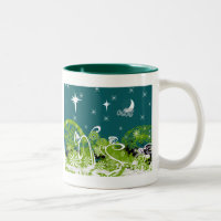 Moon Stars Swirl Paint Platsch