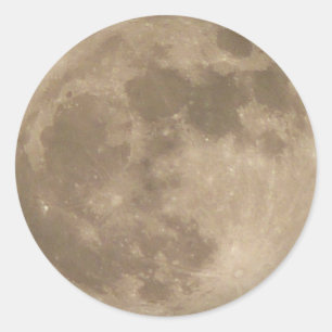 Moon Sticker Full Moon Stickers Fun Moon Geschenke