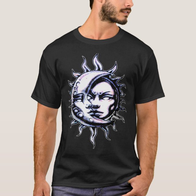 Moon Sun Dark Arts Occult Magic Moon Dark Academia T-Shirt (Vorderseite)