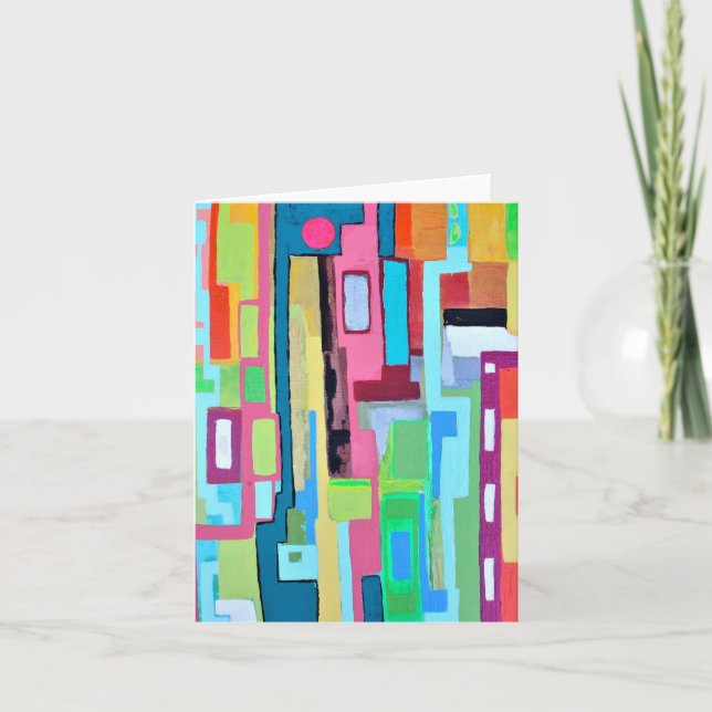 Moon sur Miami Carte pour notes vierge (Devant)