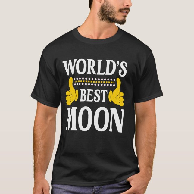 Moon Surname Funny Team Familie Nachname World's B T-Shirt (Vorderseite)