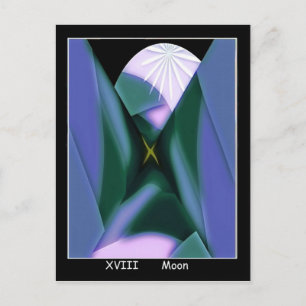 Moon Tarot Card Postkarte