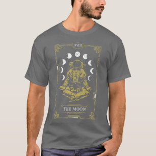 Moon Tarot Card Yoga Astronaut Zen Medizin Lotu T-Shirt