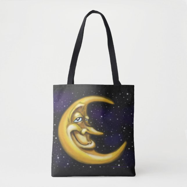 Moon Tote Bag Tasche (Vorderseite)