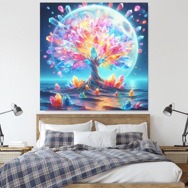 Moon Tree Leinwanddruck (Insitu (Schlafzimmer))