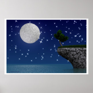 Moon Tree Poster