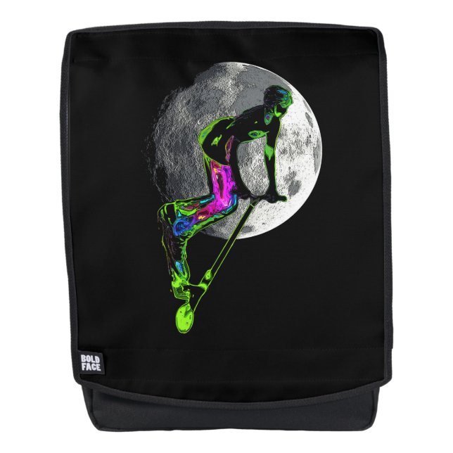 Moon Tripping - Scooter Boy Artwork Rucksack (Vorderseite)