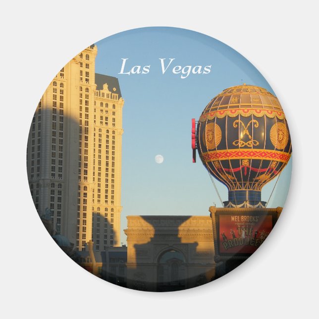 Moon über Las Vegas Magnet (Vorne)