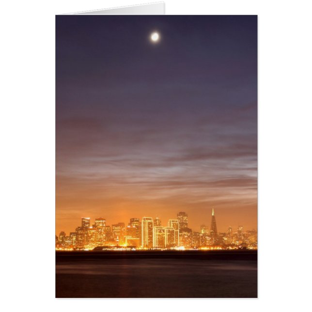 Moon über San Francisco am unklaren Dezember (Vorne)