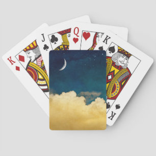 Moon und Cloudscape Spielkarten