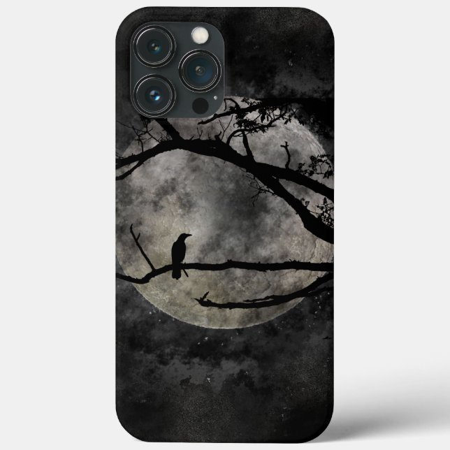 Moon und Crow Case-Mate iPhone Hülle (Rückseite)