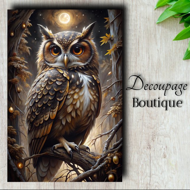 Moon Watcher Decoupage Seidenpapier (Moon Watcher Decoupage Tissue Paper)