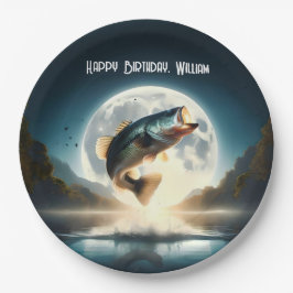 Moon Water & Bass Leaping Pappteller