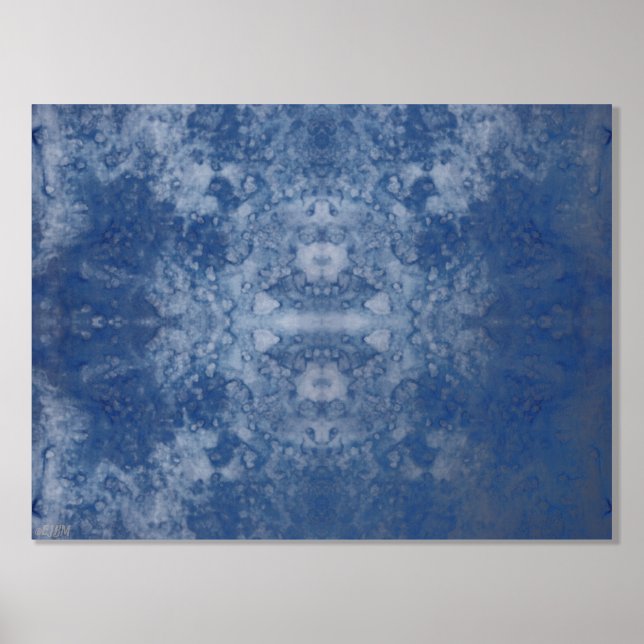Moon Water II Silver Foil Print Foliendrucke (Vorderseite)