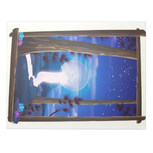 Moon Waterfall Notizblock