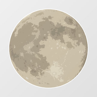Moon Window Decal  Fensteraufkleber