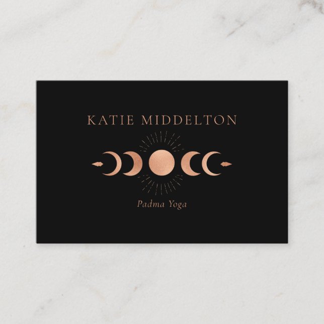 Moon Yoga  Reiki Wellness Visitenkarte (Vorderseite)