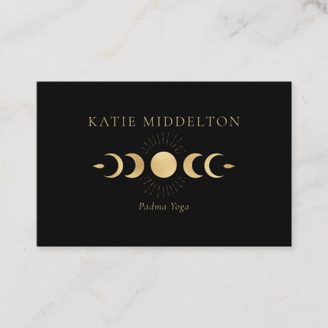 Moon Yoga  Reiki Wellness Visitenkarte (Vorderseite)