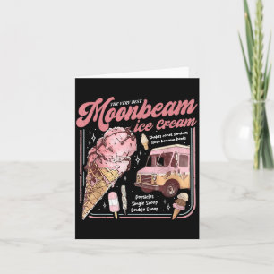 Moonbeam-Eiscreme-Wagen Vintage Retro Karte