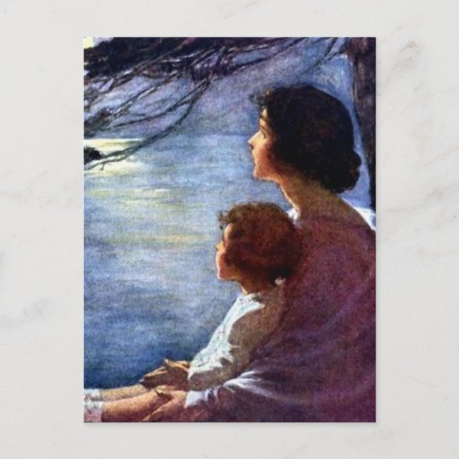 "Moonbeam" von Jessie Willcox Smith Postkarte (Vorderseite)