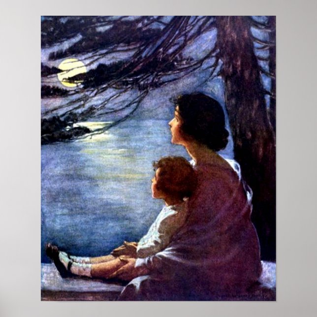 "Moonbeam" von Jessie Willcox Smith - Print Poster (Vorne)
