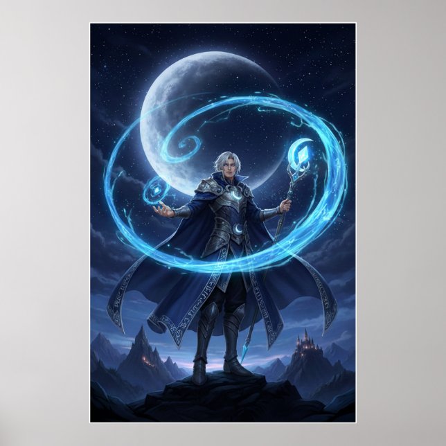 Moonbound Arcane Mage Poster Art (Vorne)