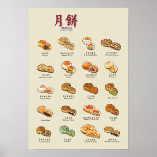 Mooncakes | 月 餅 (A3) Poster