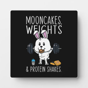Mooncakes, Weiße und Eiweißshakes, Funny Gym Fotoplatte