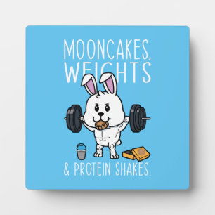 Mooncakes, Weiße und Eiweißshakes, Funny Gym Fotoplatte