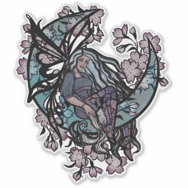 MoonChild Fairy Fairies Moon Child goddess moon    Aufkleber (Vorderseite)