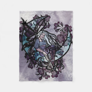 MoonChild Fairy Fairies Moon Kindergoddess Moon Fleecedecke