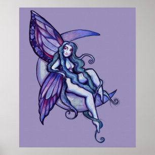 MoonChild Fairy Moon Fee Art Fee Poster