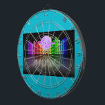 MoonDreams Music Equalizer Metal Cage Dartboard 2 Dartscheibe<br><div class="desc">Cooles Metallkäfig Dartboard,  Türkisfarben,  mit unserem MoonDreams Music Equalizer Design - Ideal für einen Rec Room oder einen Music Room!</div>