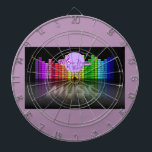 MoonDreams Music Equalizer Metal Cage Dartboard Dartscheibe<br><div class="desc">Cooles Metallkäfig-Dartboard mit unserem MoonDreams Music Equalizer Design - Ideal für einen Rec Room oder einen Music Room!</div>