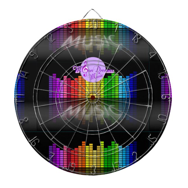MoonDreams Music Equalizer Metal Cage Dartboard Dartscheibe (vorne)