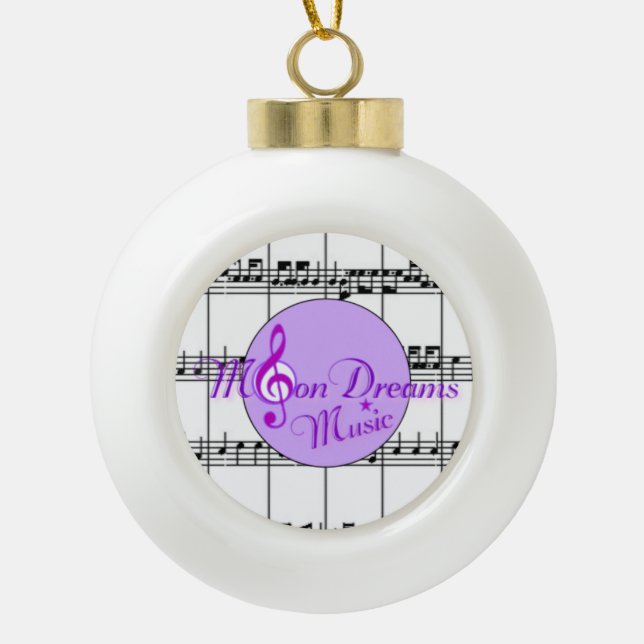 MoonDreams Music Keramik Ornament (Bell) (Vorderseite)
