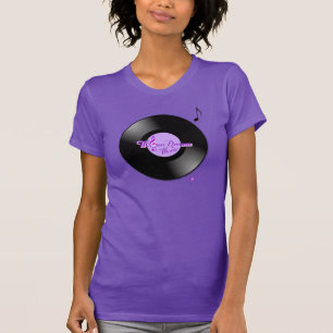 MoonDreams Music Record Lila Fine Jersey T - Shirt