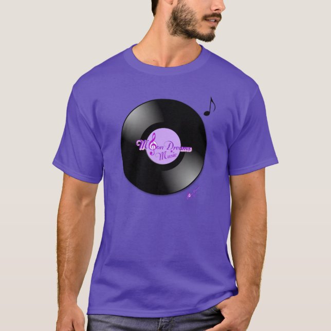 MoonDreams Music Record Lila Men's T - Shirt (Vorderseite)