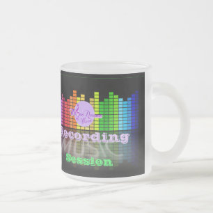 MoonDreams Music Recording Session FrostedGlassMug Mattglastasse